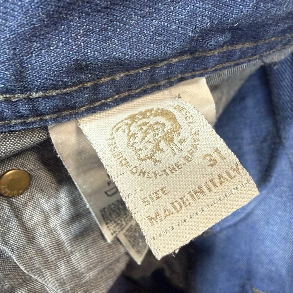 Diesel Braddom Blue Eyecons 2011/2 Distressed Repaired Jeans Mens 31x34 Italy